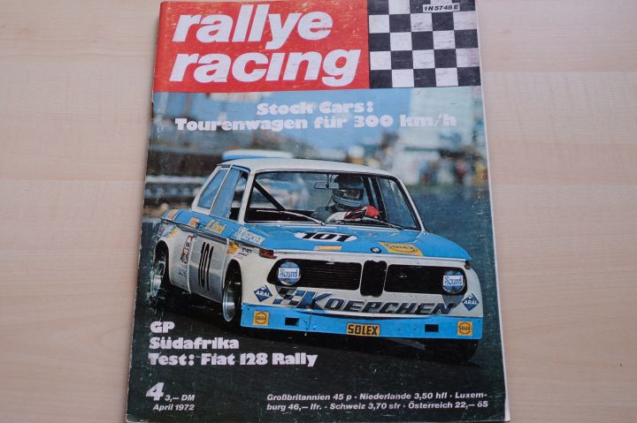 Deckblatt Rallye Racing (04/1972)